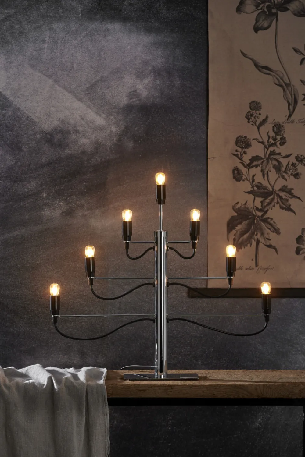 Star Trading Adventsljusstake 'Milano' - Svart/Silver