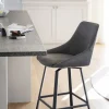 Rowico Home Barstol 'Alison' - Mörkgrå