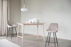 Rowico Home Barstol 'Sierra' - Beige/Sammet