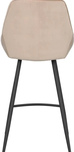 Rowico Home Barstol 'Sierra' - Beige/Sammet