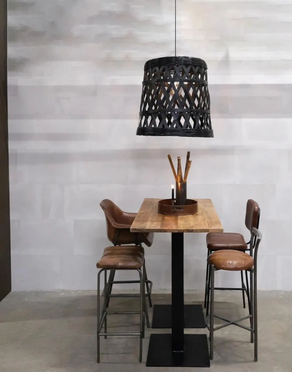 Trademark Living Barstol Vintage - Läder