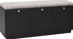 Rowico Home Bänk 'Confetti' 106cm - Svart/Ljusgrå