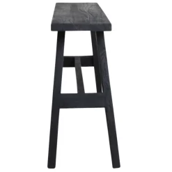 Vintage Bänk 'Hållplats' L - Svart