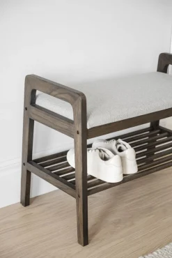 Rowico Home Bänk 'Inverness' - Brun/Beige