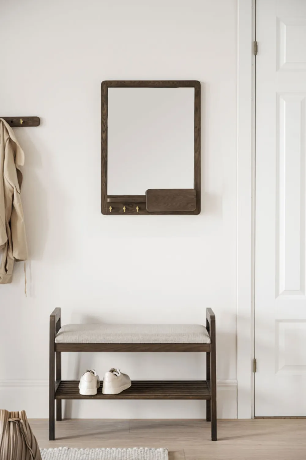 Rowico Home Bänk 'Inverness' - Brun/Beige