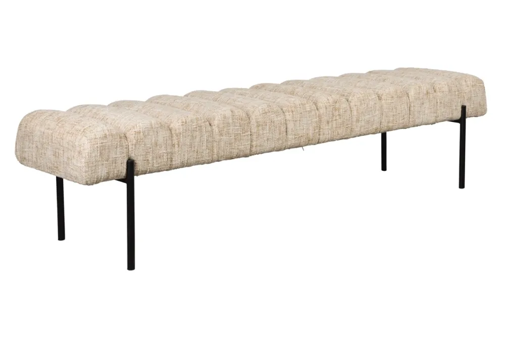 Reforma Bänk 'Jethro' - Beige/Svart
