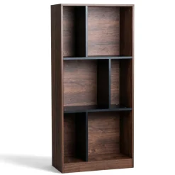 Reforma Bokhylla 'Colin' 60x129 - Valnöt/Svart
