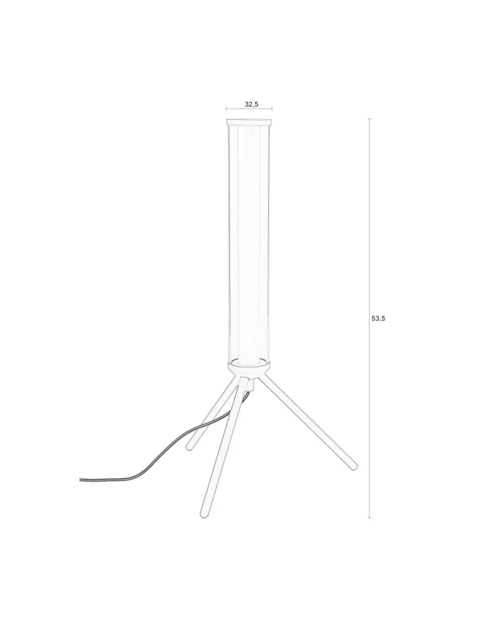 Zuiver Bordslampa 'Scotty' - Beige
