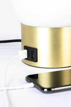 Zuiver Bordslampa 'Urban Charger' - Guld