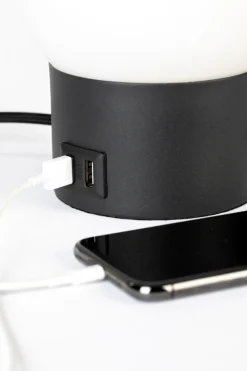 Zuiver Bordslampa 'Urban Charger' - Svart