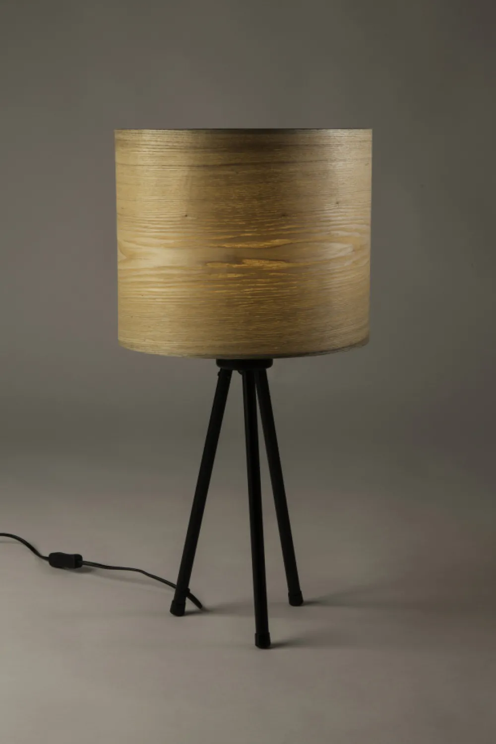 Dutchbone Bordslampa 'Woodland' - Svart/Natur