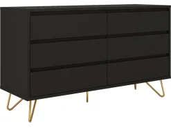 Reforma Byrå 'Elle' 120x70 - Svart/Mässing