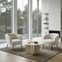 Reforma Fåtölj 'Capri' - Vit/Bouclé