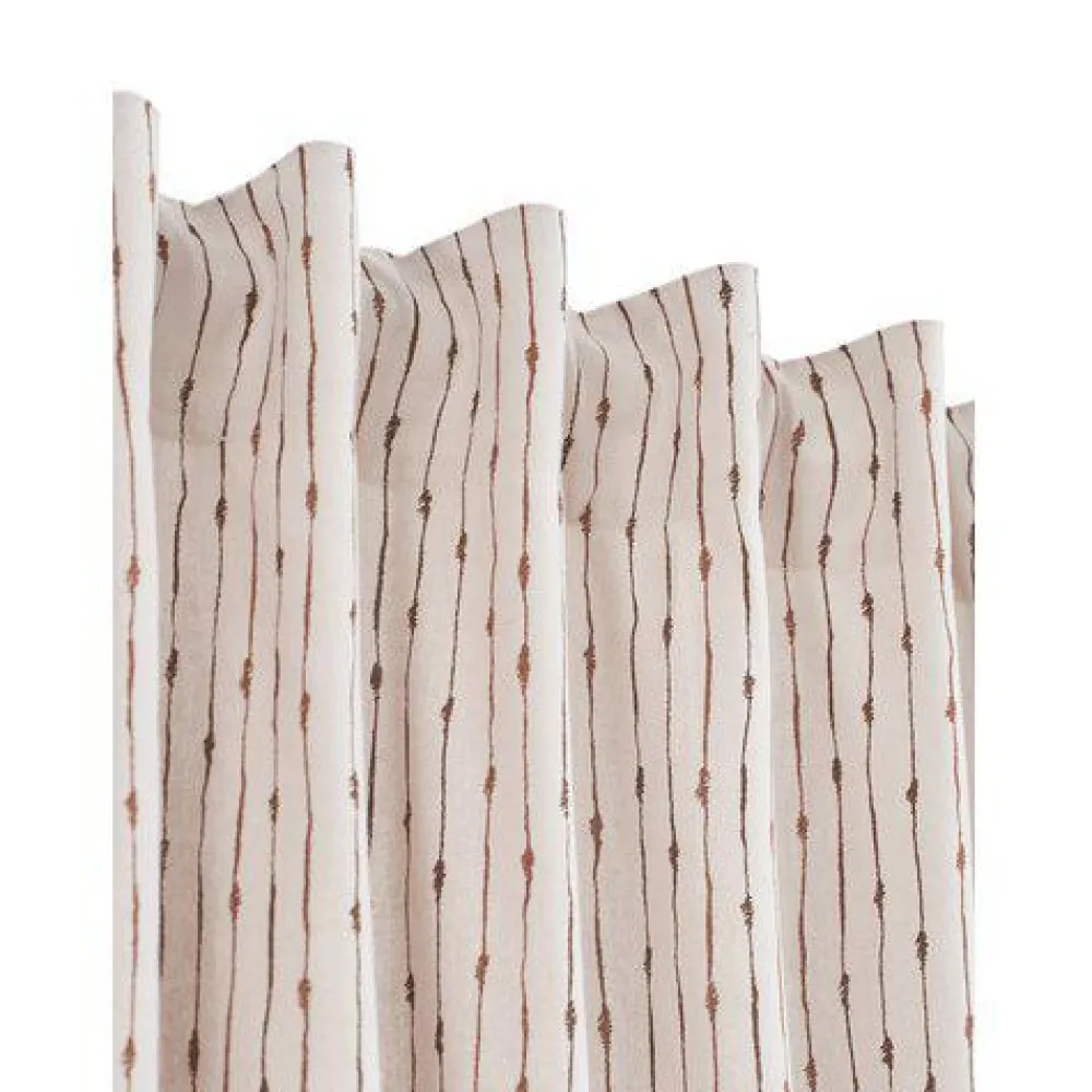Svanefors Gardin 'Unni' 2-pack 140x280 - Brun