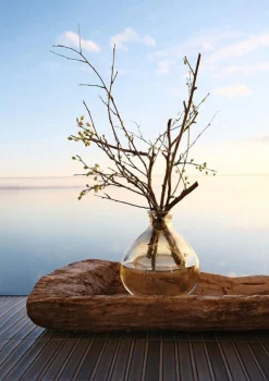 Trademark Living Glasvas 'Melvin' Låg - Beige