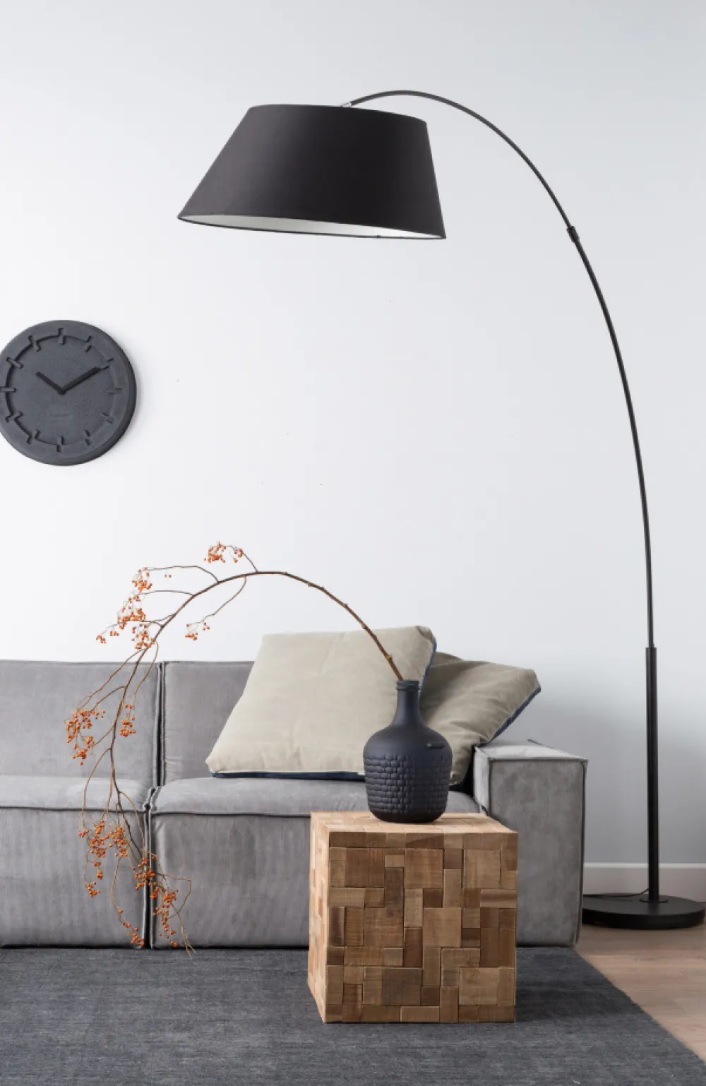Zuiver Golvlampa 'Arc' - Vit