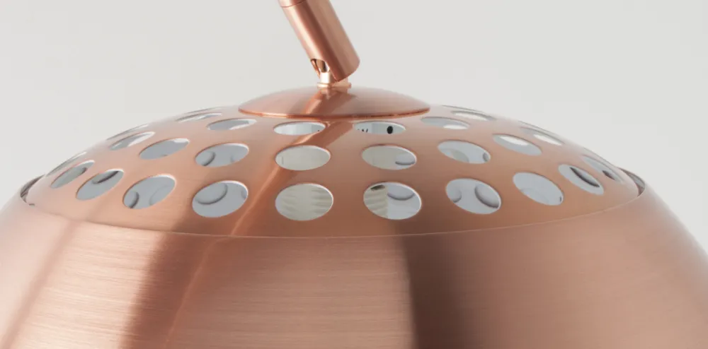 Zuiver Golvlampa 'Bow' - Koppar