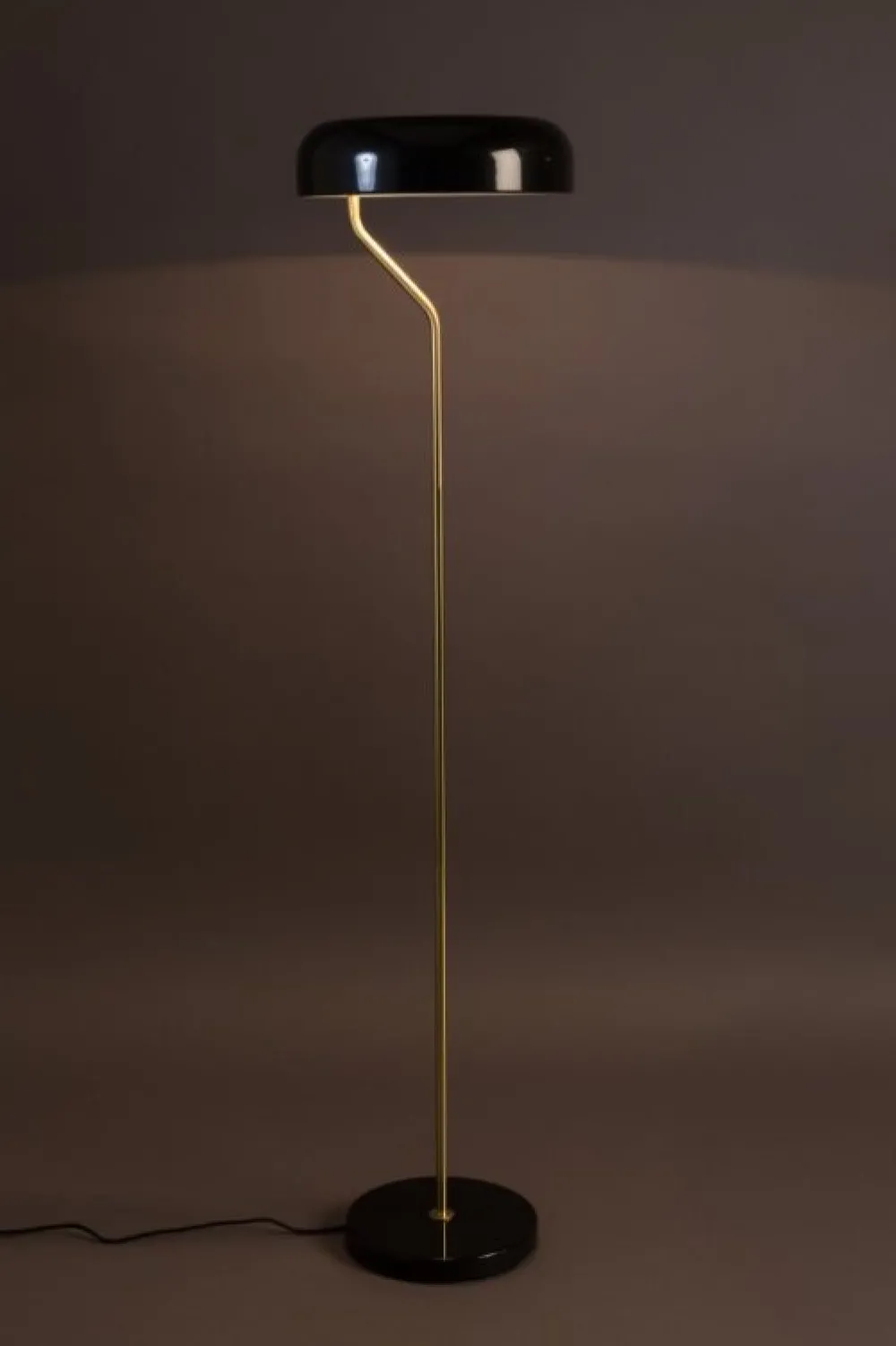 Dutchbone Golvlampa 'Eclipse' - Svart