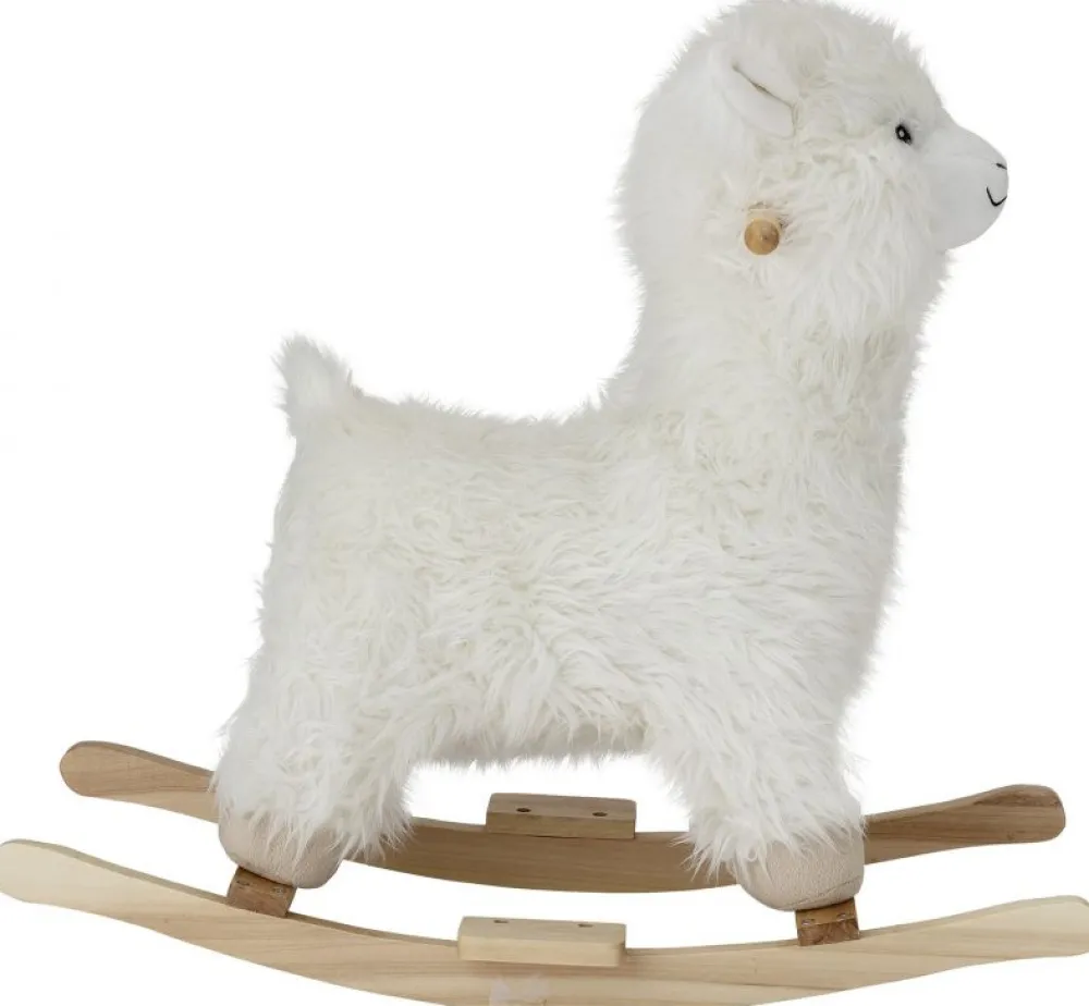 Barn Bloomingville Gunghäst 'Rocking Lama' - Vit