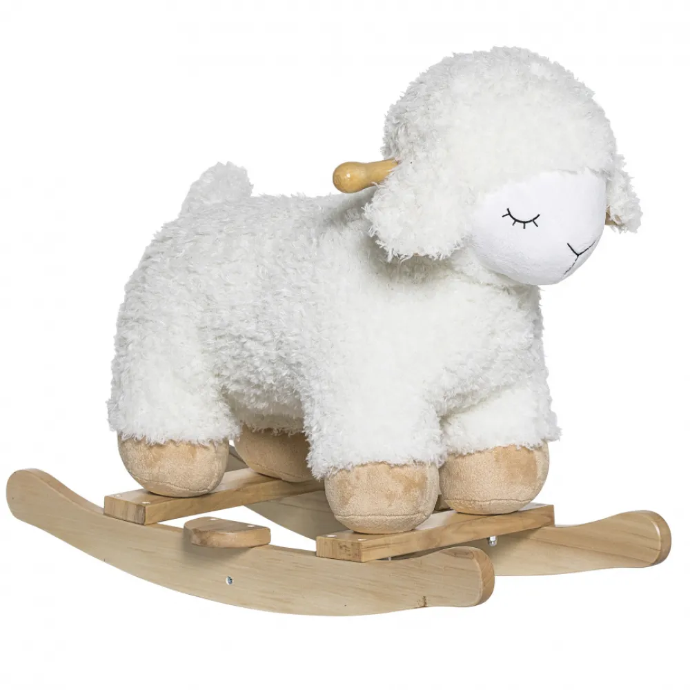 Barn Bloomingville Gunghäst 'Rocking Sheep' - Vit