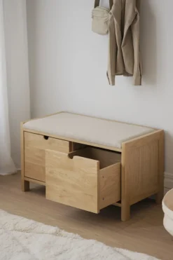 Rowico Home Hallbänk 'Hillmond' - Ek