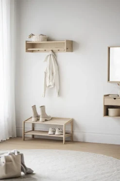 Rowico Home Hatthylla 'Hillmond' - Ljus ek