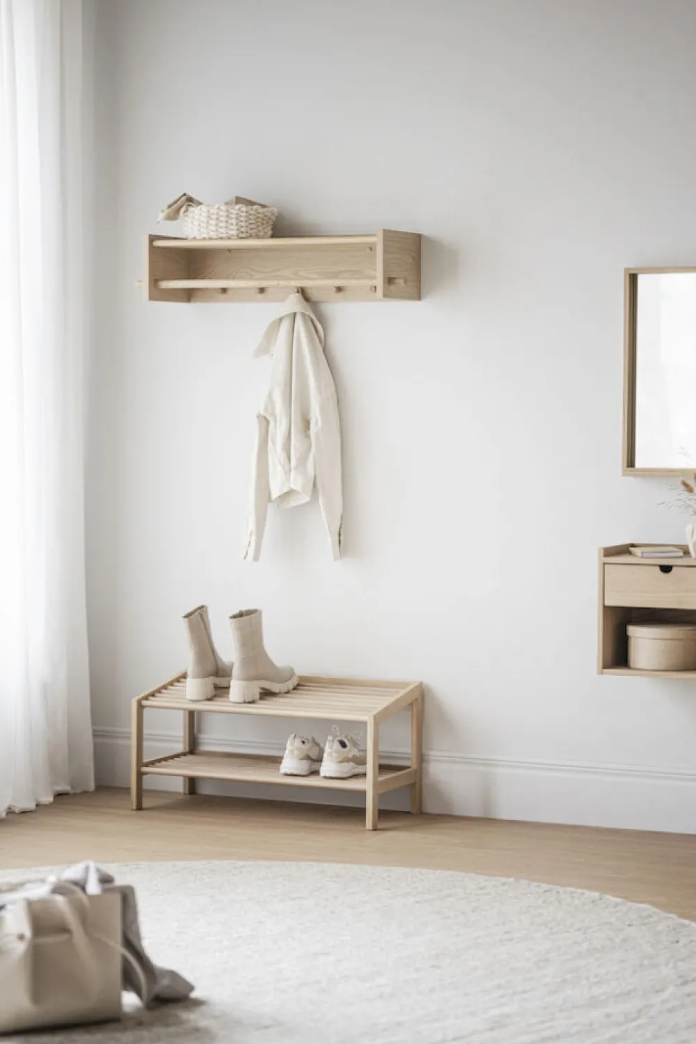 Rowico Home Hatthylla 'Hillmond' - Ljus ek