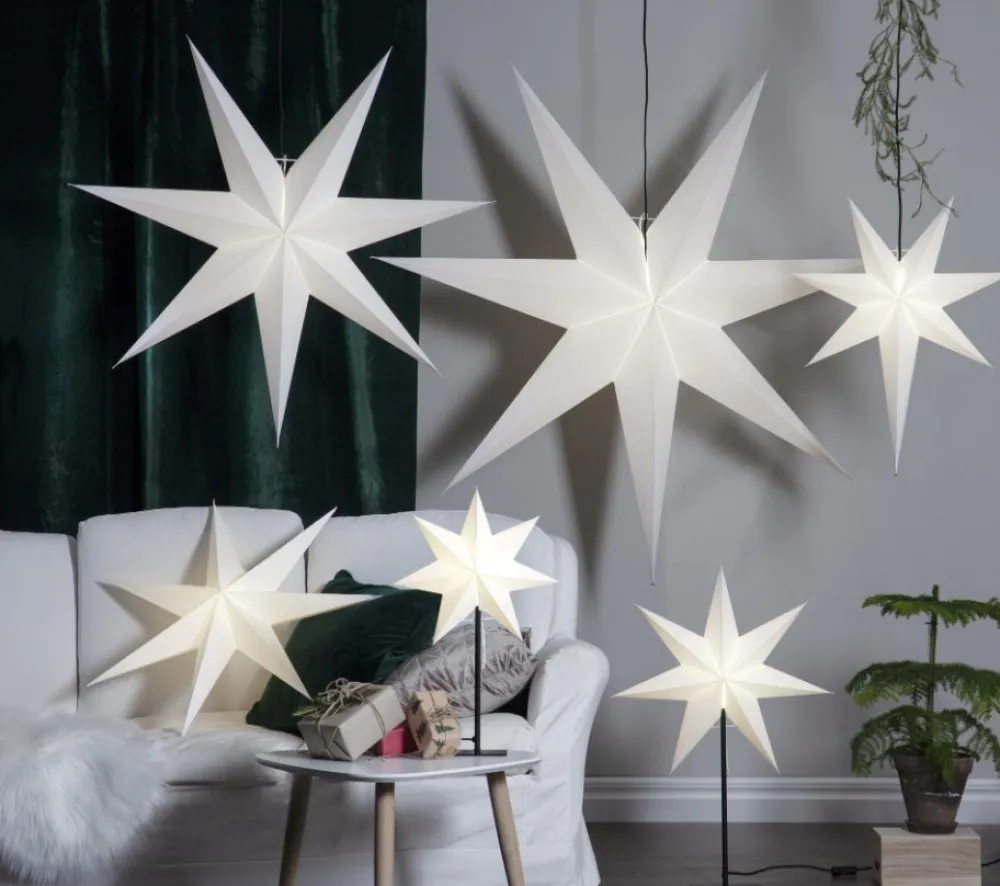Star Trading Julstjärna 'Frozen' - Vit