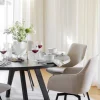 Rowico Home Karmstol 'Alison' - Ljusbeige/svart