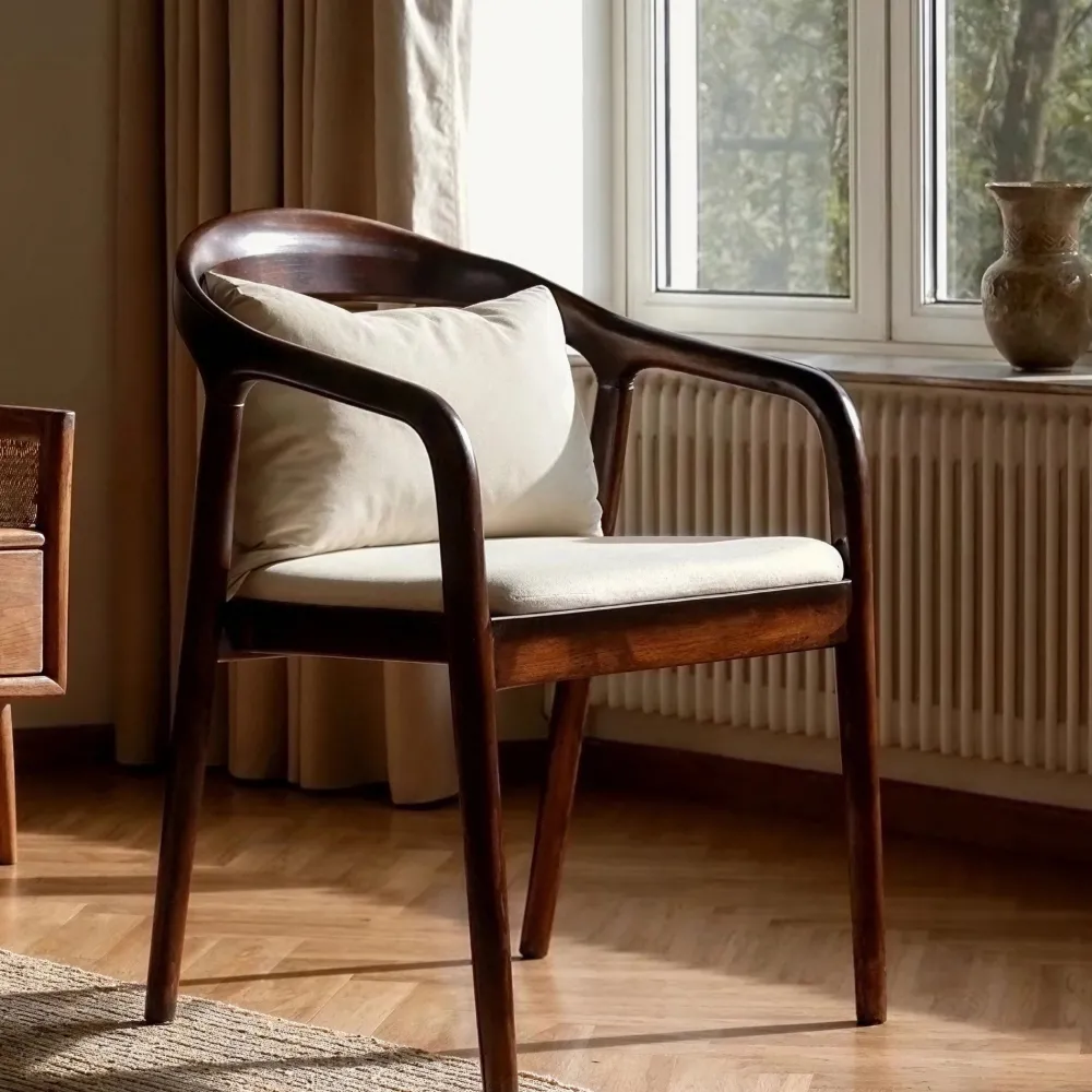Reforma Karmstol 'Aspa' - Mörkbrun/Beige