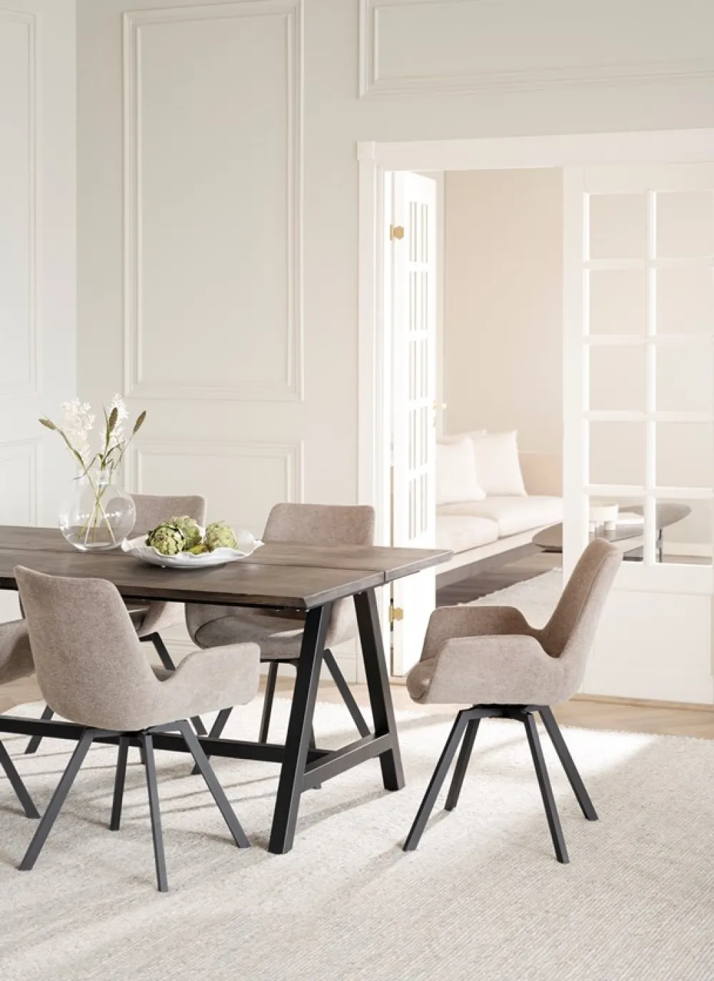 Rowico Home Karmstol 'Norwell' - Beige