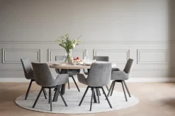 Rowico Home Karmstol 'Norwell' - Grå
