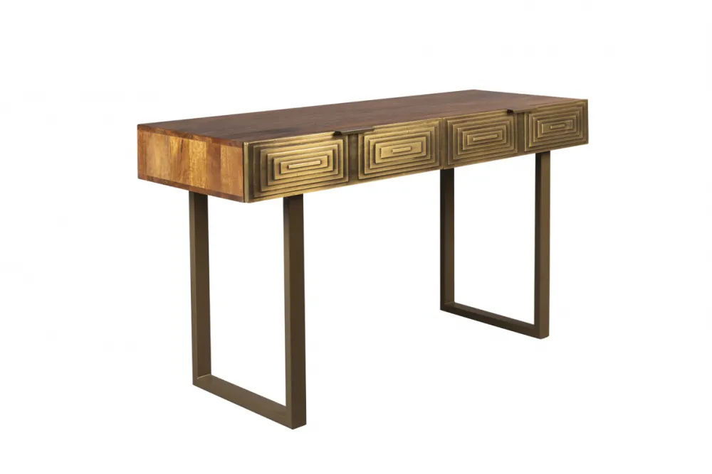 Dutchbone Konsolbord 'Volan' - Guld