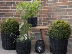 Garden Prestige Korgar 'Bogor Black' 4-pack - Svart