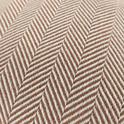 Reforma x Trendcarpet Kuddfodral 'Denisa Fishbone' 45x45cm - Brun/vit