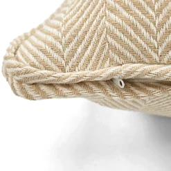Reforma x Trendcarpet Kuddfodral 'Denisa Fishbone' 45x45cm - Beige/vit