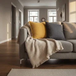 Reforma x Trendcarpet Kuddfodral 'Dorena' 45x45cm - Gul