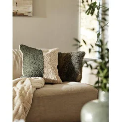 Svanefors Kuddfodral 'Teddy' 45x45 - Grön/Vit
