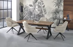 Reforma Matbord 'Baron' 200-350cm - Natur/svart