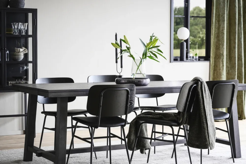 Rowico Home Matbord 'Brooklyn' 220x95cm - Mörkbrun