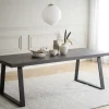 Rowico Home Matbord 'Brooklyn' 220x95cm - Mörkbrun/U-ben