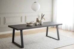 Rowico Home Matbord 'Brooklyn' 220x95cm - Mörkbrun/U-ben