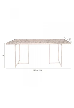 Dutchbone Matbord 'Class' 180x90cm - Brun