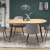Reforma Matbord 'Colorado' 120-160cm - Natur/svart