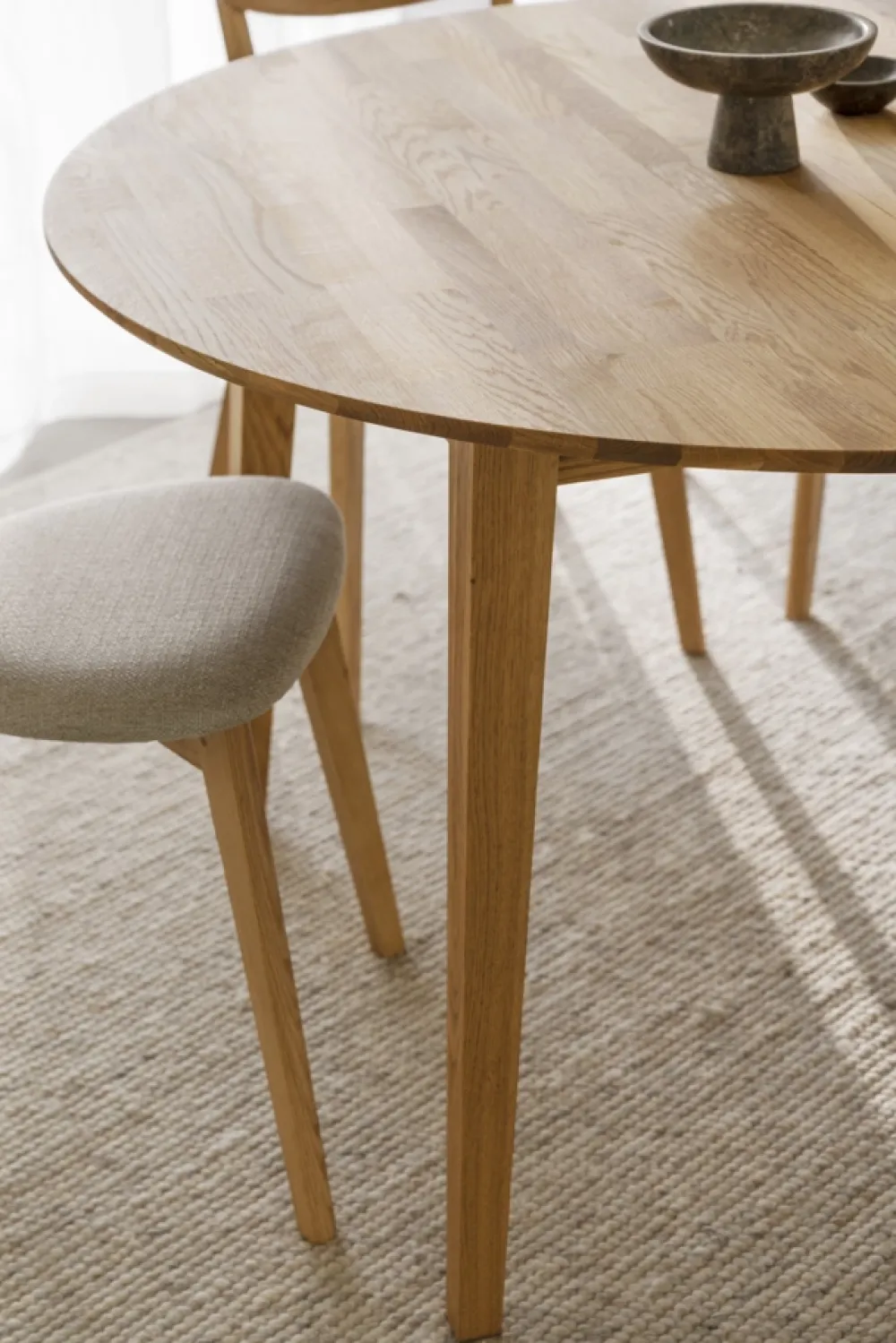 Rowico Home Matbord 'Filippa' Runt 120cm - Natur