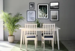 Rowico Home Matbord 'Filippa' 140x90cm - Vitpigmenterad