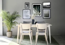 Rowico Home Matbord 'Filippa' 140x90cm - Vitpigmenterad