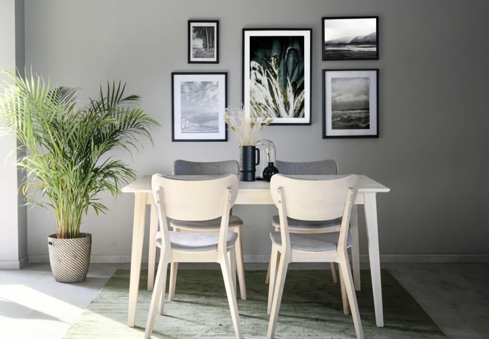 Rowico Home Matbord 'Filippa' 140x90cm - Vitpigmenterad