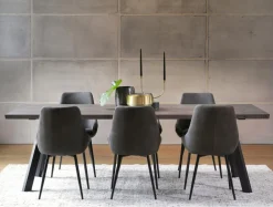 Rowico Home Matbord 'Fred' - Brun/Svart 240x100cm