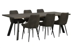 Rowico Home Matbord 'Fred' - Brun/Svart 240x100cm